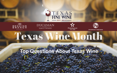 Texas Wine Month – Top Questions About Texas Wine